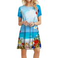 thumbnail image 2 of Vestido de verano para mujer, vestido informal con manga larga, vestido largo Fridja  qw1970, 2 of 6