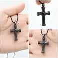 thumbnail image 4 of Rope Winding Cross Cremation Ashes Urn Pendant Necklace Memorial Keepsake Jewelry Lord’s Prayer Cross Ashes Necklaces, 4 of 6