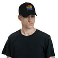 thumbnail image 7 of All Places Should Be Safe Spaces Gay Pride Ally LGBTQ Month Baseball Cap Adjustable Trucker Sun Hat Outdoor Sport Casquette Hats for Men Women Black, 7 of 7