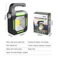 thumbnail image 4 of Lámpara de trabajo LED COB de emergencia con linterna solar portátil para acampar al aire libre (verde) Sywqhk Para estrenar, 4 of 6