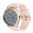 thumbnail image 2 of iTech Duo Silicone Strap Hybrid Smart Watch, Color: Blush/Silver, 2 of 2