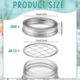 thumbnail image 2 of 12 Pcs Flower Jar Lid Flower Lid Embedded Mesh Flower Cover Flower Inserted Into Lid Regular Mouth Lid, 2 of 5