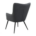 thumbnail image 5 of Coaster Mid-Century Fabric Tufted Upholstered Accent Chair in Gray, 5 of 6