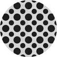 thumbnail image 1 of Ahgly Company Indoor Round Patterned Gray Novelty Area Rugs, 7' Round, 1 of 6