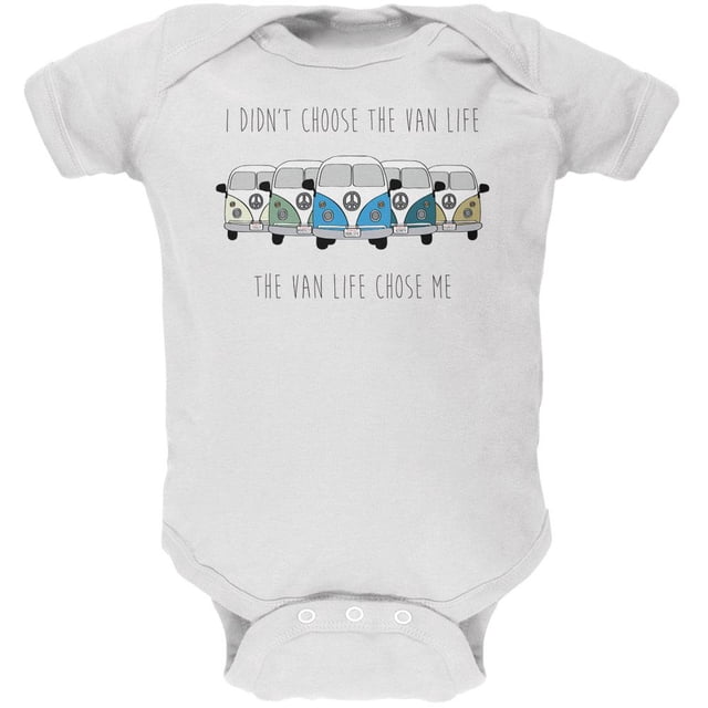 Hippie Van I Didn't Choose The Van Life Bus Camper Soft Baby One Piece