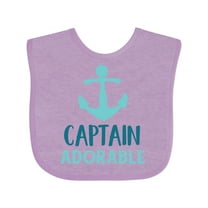 Inktastic Captain Adorable, Boat Anchor, Sailor, Sailing Boys Baby Bib