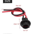 thumbnail image 4 of 2pcs T10 W5W 168 194 Car Plug in Light Bulb Extension Socket Holder Connector Soft Rubber, 4 of 4