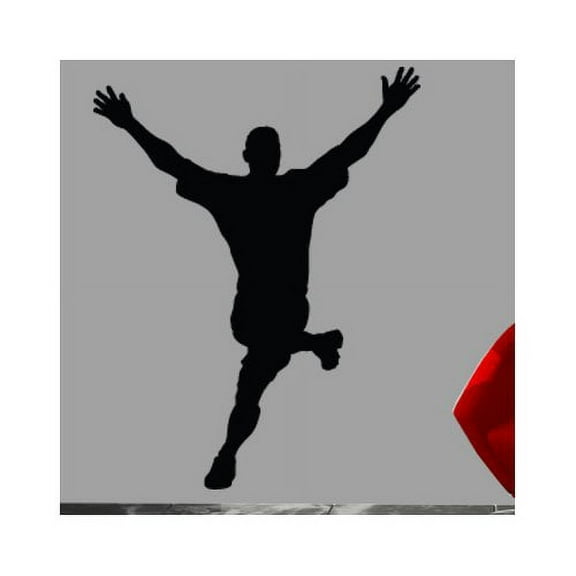 Wallhogs Soccer IV Silhouette Cutout Wall Decal