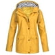 thumbnail image 1 of Chaquetas y abrigos casuales con capucha de manga larga para mujer, chaqueta impermeable lisa para exteriores, impermeable con capucha de talla grande, abrigo cortavientos para mujer, 1 of 3