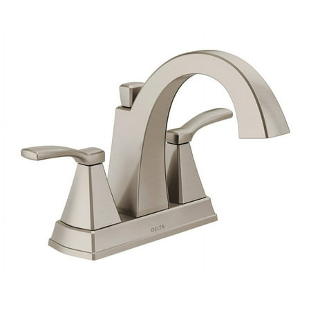 Delta Flynn Stainless Steel Two Handle Lavatory Faucet 4 in.