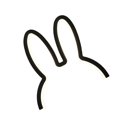 thumbnail image 1 of relayinert Rabbit Nightlight LED Lamp USB for Children s Room Cute and Decorative Black 29x30cm 1Set, 1 of 6