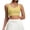 Yellow, variant on qafoshin Solid Color Sport Bras for Women Breathable Stretch Comfy Wirefree Workout Bras High Support Pad Mesh Racerback Bras