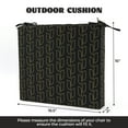 thumbnail image 2 of UNIKOME 4-Pack Outdoor Patio Seat Cushions, Waterproof High-Density Foam, 18.5 x 16 x 3 inch, Black Floral, 2 of 7