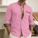 thumbnail image 1 of Camisa casual de lujo de moda para hombre, nueva camisa real para hombre, novedad de 2024, suave y cómoda, talla grande S-6xl, 1 of 6
