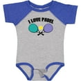 thumbnail image 3 of Inktastic I Love Padel Sports Quote Girls Baby Bodysuit, 3 of 5