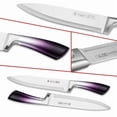 thumbnail image 5 of 9PCS Purple Kitchen Knife Set Stainless Steel Hollow Handle Chef Knives Complete Set, 5 of 10