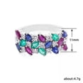 thumbnail image 2 of K-KED Women 925 Silver Ring Cubic Zircon Delicate Jewelry Anniversary Sz 6-10-9, 2 of 6
