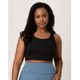 thumbnail image 6 of Hanes Moves Women's Crop Sports Bra, Racerback Black XS, 6 of 10