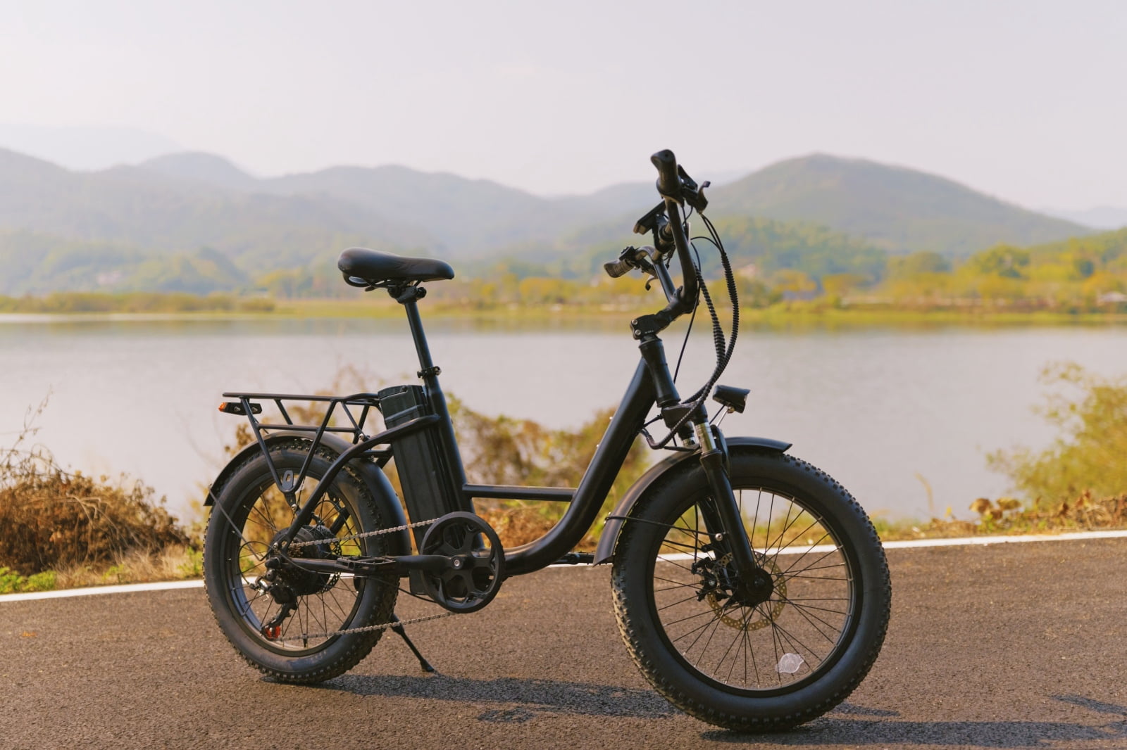 Peak 1000W Electric Bike for Adults and Teens, 48V 15Ah Ebike , All-Terrain with Front Suspension, Anti-theft Lock, Charger, Rear Rack