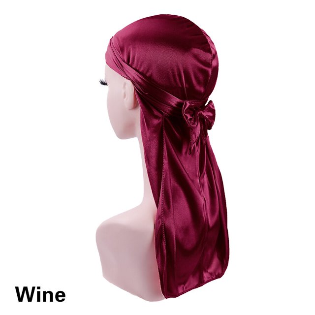Gorro de dormir liso de satén para mujer y niño, gorro de noche de seda suave con diadema, bufanda de seda, Alileader qym unisex
