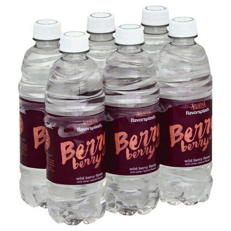 Aquafina FlavorSplash Berry Water, 16.9 Fl. Oz., 6 Count