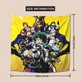 thumbnail image 3 of Boku No Hero Mha Tapestry Luxury Wall Hanging Tapestries Decor For Bedroom Living Room Dormitory Mural Blanket 59x59in, 3 of 8