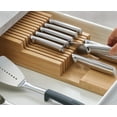 thumbnail image 5 of Joseph Joseph DrawerStore Bamboo 2-tier Kitchen Knife Organizer, 5 of 6