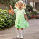 thumbnail image 5 of Niñas Vestido de Día de San Patricio 3-12 Años Niños Verano Casual Cuello Redondo, 5 of 9