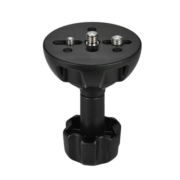 Fawoonu Universal 75mm Bowl Adapter with 3/8" Stud for Tripods - Aluminum Alloy Construction, Compatible with Manfrotto 501,502,504 - Black, Lightweight at 285g