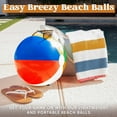 thumbnail image 6 of JOYFY 4 Pack 20" Beach Balls,Large Rainbow Summer Inflatable Big Beach Balls Rainbow Swimming Pool Water Games Toys for Kids Summer Party Supplies Decorations, 6 of 7