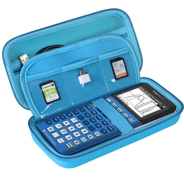 Funda rígida BOVKE para Texas Instruments TI-84 Plus CE Azul