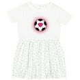 thumbnail image 3 of Inktastic Soccer Player Sports Lover Girls Toddler Dress, 3 of 5