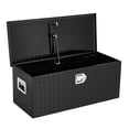 thumbnail image 1 of 34.5" Heavy Duty Aluminum Tool Box for Truck Bed Toolbox, Waterproof Trailer Square Storage Organizer w/Sealing Ring, Lock and Keys for Truck Trailer Pickup ATV RV, 1 of 5