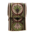thumbnail image 2 of Abbracc Splicing Jacquard Edging Curtain Fabric Gold Silk National Wind Lace Ribbon - Green, 2 of 7
