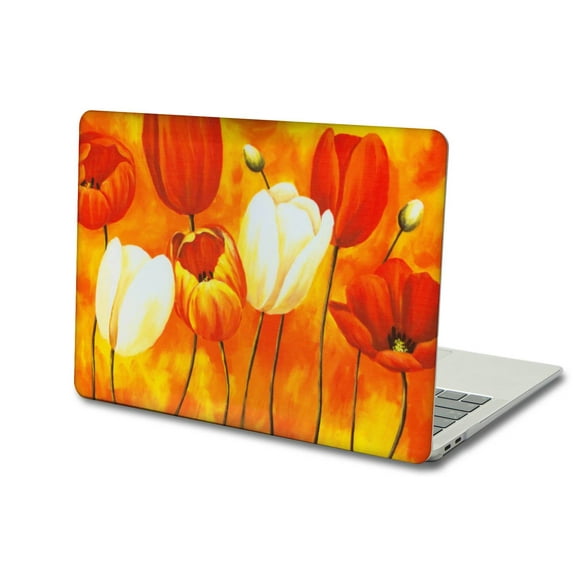 KSK KAISHEK Hard Case Shell Cover Only Compatible Newest MacBook Pro 15" with Retina Display Touch ID Model: A1990/A1707 (Flowers 263)