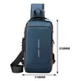 thumbnail image 2 of Clearance! Lotpreco Anti theft Crossbody Sling Bag,Waterproof Chest Daypack with USB Charging, Shoulder Backpack for Men Women, 2 of 6