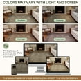 thumbnail image 7 of Washable Rug 8x10 Area Rug for Living Room Bedroom Dining, Washable Vintage Print Carpet, Ultra-Thin Chenille Low Pile Lightweight Rug with Non Slip Backing, Warm Taupe, 7 of 7