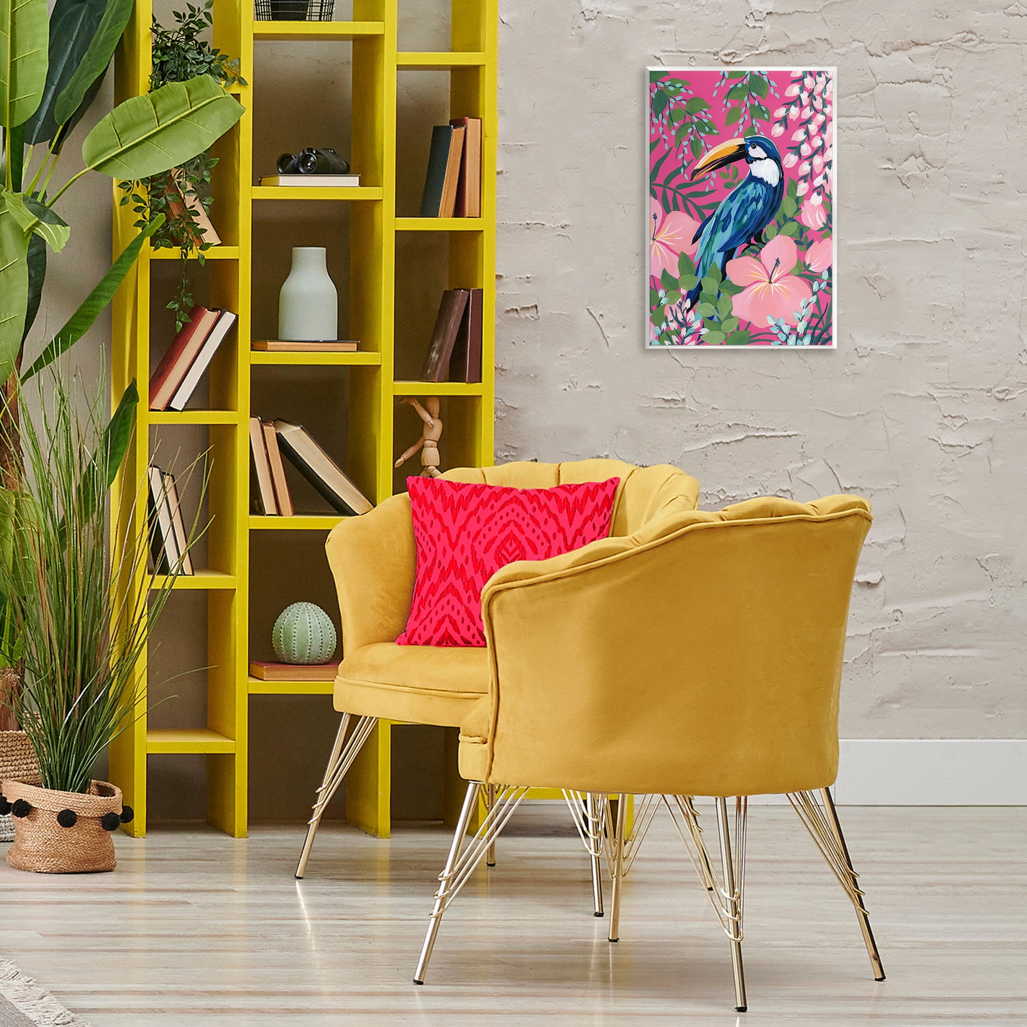 Stupell Industries Maximalist Toucan Pattern Animals & Insects Painting Unframed Art Print Wall Art, 13 x 19