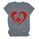 thumbnail image 5 of Camisas de Manga Corta para las Mujeres Impresión de Manga Corta Cuello Redondo, Camisa Casual de Poliéster para las Mujeres, Lavado de Manos, 5 of 8