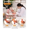 thumbnail image 5 of Baby Fruit Feeder & Popsicle Molds Tray Combo, New Born Must Haves and Babies Led Weaning Supplies for Safe Infant Self Feeding, 4+ Month (Orange), 5 of 9