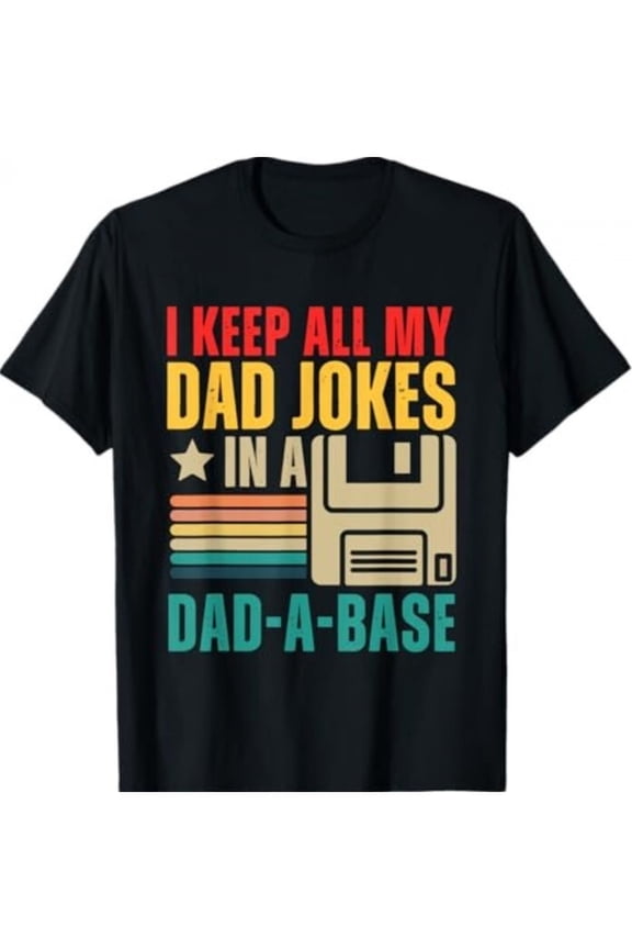 Men's Funny Retro Dad Jokes Pun T-Shirt