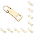 thumbnail image 2 of Jumpingount 3 unidades/juego de cremalleras reutilizables, lengüeta para tirar, cremalleras metálicas universales, cremalleras de repuesto, Número 3 * Oro 10piezas, 2 of 6
