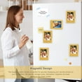 thumbnail image 4 of Magnetic Photo Frame, No Drill Adhesive Wall Photo Display Stand, Refrigerator Magnet for Instant Pictures, Small Tabletop Picture Frame(Yellow), 4 of 6