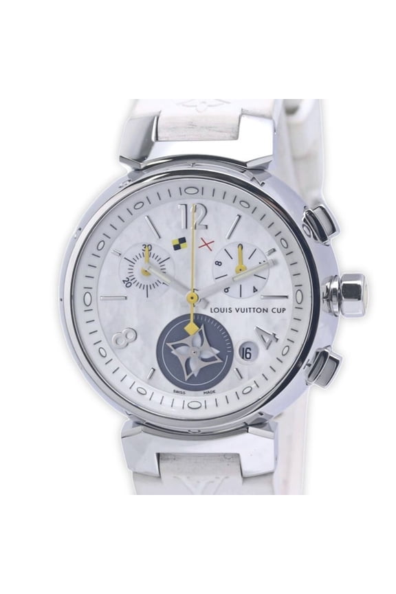 Pre-Owned LOUIS VUITTON Tambour Lovely Cup MM Chronograph Q132C2 Women's Watch 40315