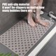 thumbnail image 4 of Shower Mat Non Slip Bathtub Mat | Strong Suction Cups | Quick Drain Holes | Plastic | 28.35 x 14.57 in | Bath Mat for Tub & Shower | Gray Blue Khaki | Easy Dry | Universal Fit, 4 of 6