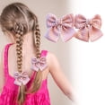 thumbnail image 2 of Girls Fabric Hair Clip Lattice Pattern For And, 2 of 13