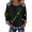 Black, variant on St Patrick's Day Sweatshirt for Women, Irish Shamrock Print Funny Graphic Pullover, Long Sleeve Crewneck Patchwork Casual Top, St Patty's Gift(Black,L)