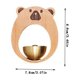 thumbnail image 3 of Soporte de succión para timbre de viento | Campana de entrada decorativa Happy Bear | Linda decoración del hogar para la puerta | Fácil de instalar, sin herramientas | Materiales duraderos | Tonos, 3 of 6