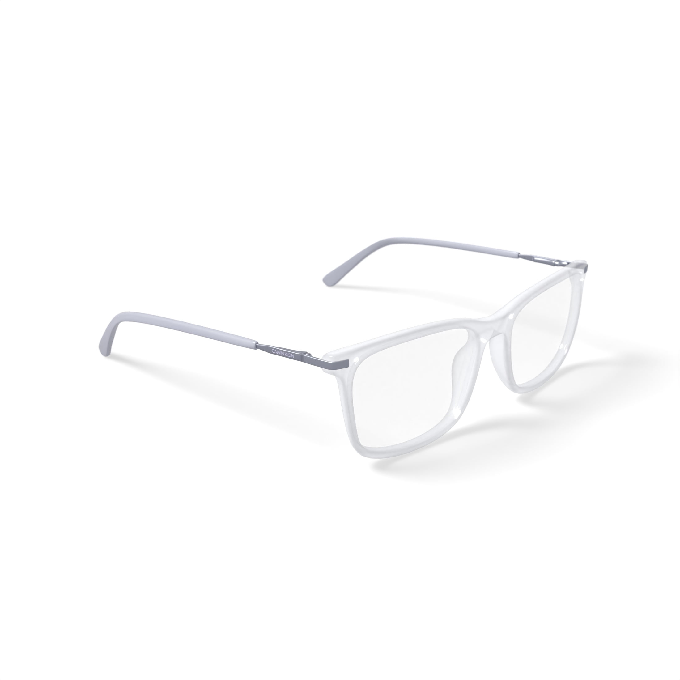 Calvin Klein Men's CK20510G Prescription Eyeglasses with Case, Crystal Grey