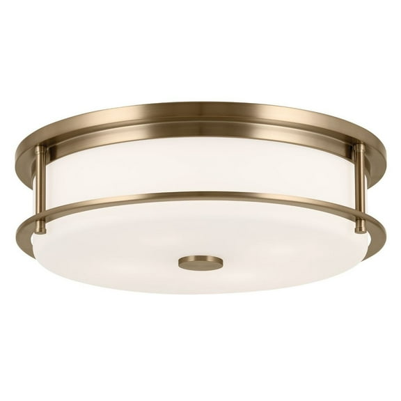 52597CPZ Kichler Lighting Brit - 4 Light Flush Mount-5.5 Inches Tall and 18 Inches Wide-Champagne Bronze Finish